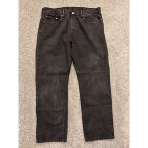 Levis 559 Jeans Mens Black Relaxed Straight Medium Wash Denim Pants Preppy
